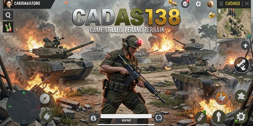 Tampilan gameplay <strong>CADAS138</strong> yang menakjubkan dengan strategi perang yang mendalam.