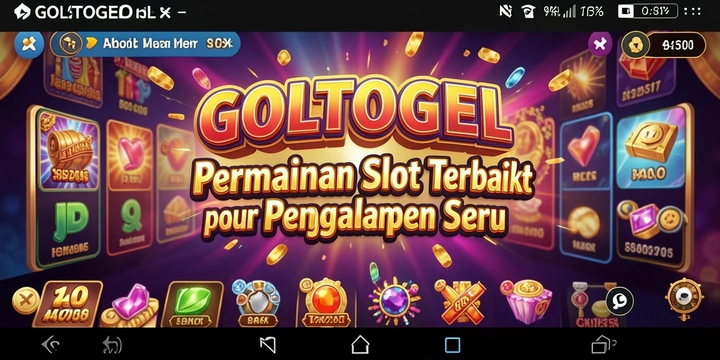 Gameplay GOLTOGEL yang seru dan mendebarkan dalam slot.