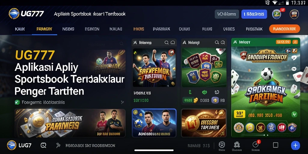 Tampilan gameplay Sportsbook UG777 yang menarik dan interaktif.