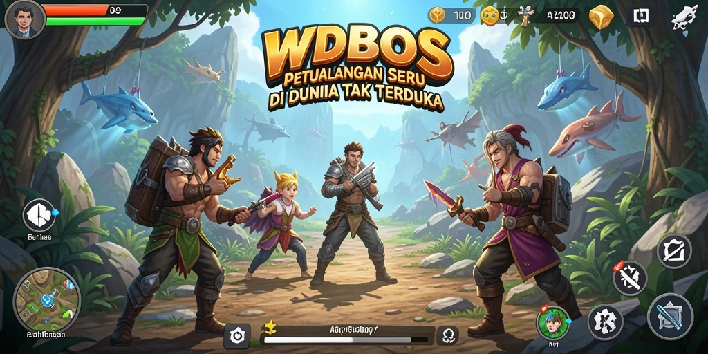 Screenshot gameplay WDBOS menampilkan petualangan seru dan grafis menakjubkan.