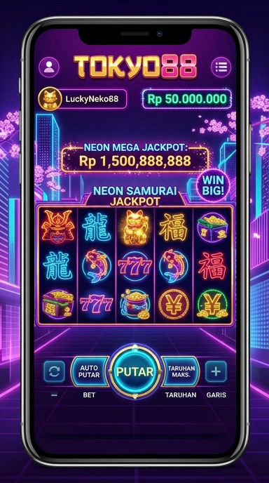 Menu kategori aplikasi di tokyo88 yang mudah dinavigasi.
